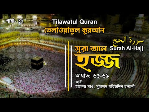 মন ছুঁয়ে যাওয়া তেলাওয়াত | Surah Al-Hajj | سورة الحج | আল-হজ্জ আয়াত (৬৫-৬৯)|  ATR QURAN TILAWAT