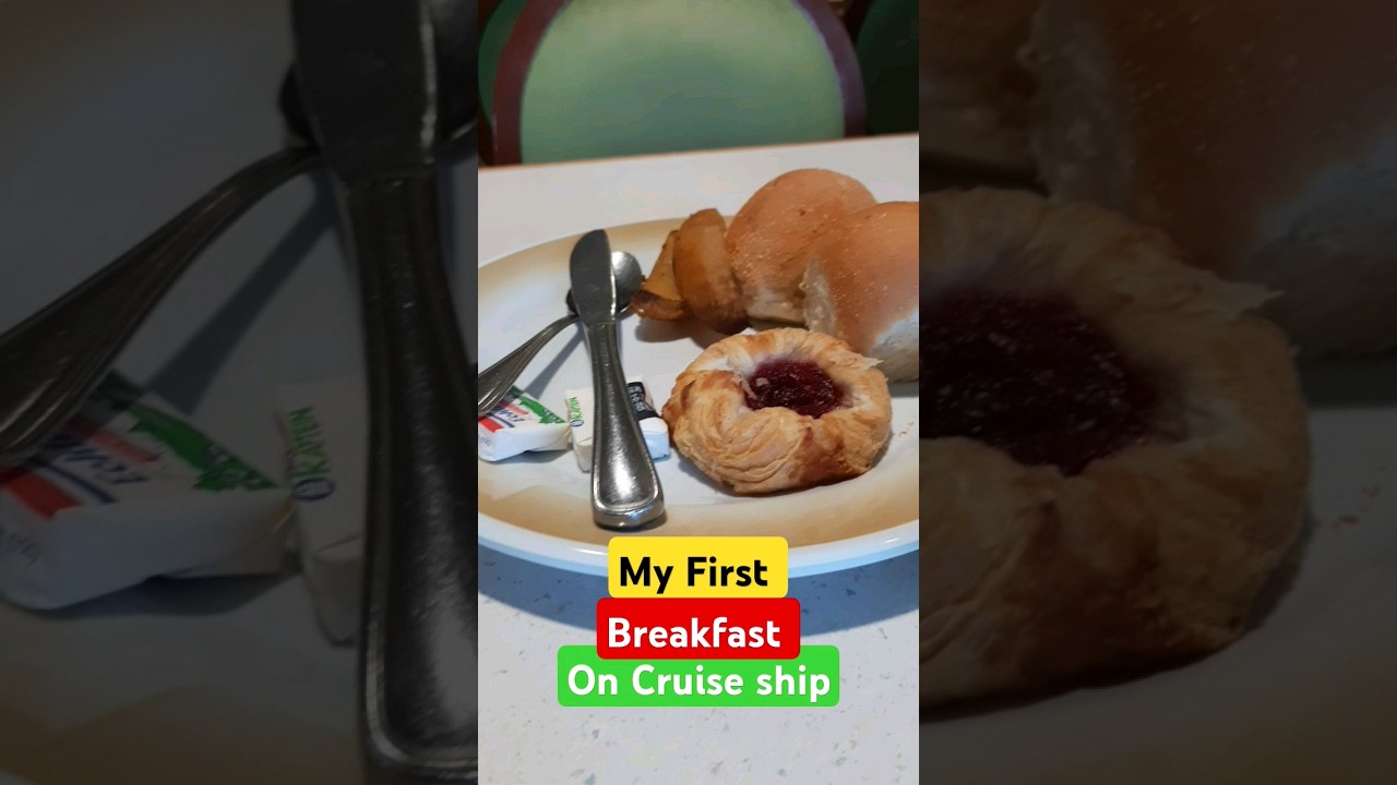 What I ate on cruise 🛳  Ship on day 1 breakfast 