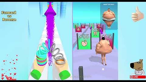Toy Spring Shaking vs Fat Race Boogie in Forward vs Reverse Gaming / All Max Levels Gameplay Android