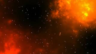 Space Fire Sparks Dark Background Video🔥2 hours Crackling Fire Sleep Sounds and Relax