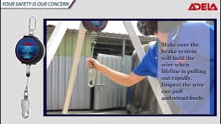 ADELA Self Retracting Lifeline Instruction