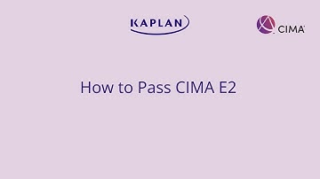 How to Pass CIMA E2 (Managing Performance)