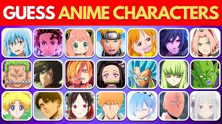 Guess the 75 ANIME CHARACTERS in 3 SECONDS! 🌀🔥 | Anime Quiz
