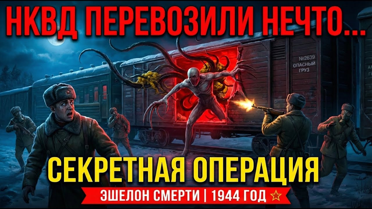 СПЕЦПОЕЗД НКВД ВЕЗ ГРУЗ «200». Оно очнулось в вагоне | Эшелон Смерти