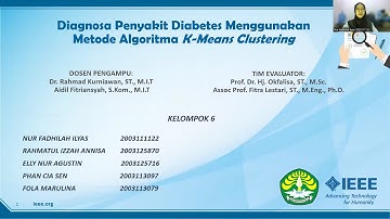 DIAGNOSA PENYAKIT DIABETES MENGGUNAKAN METODE ALGORITMA K-MEANS CLUSTERING