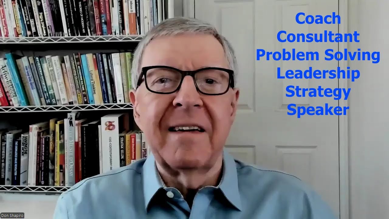 Don Shapiro coach, consultant and speaker