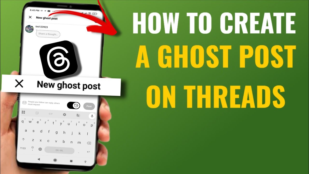 How to Create a Ghost Post on Threads | English - YouTube
