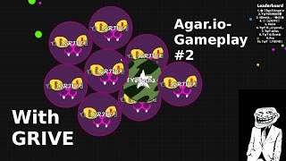 Agar.io-Gameplay | Splitrunning | Tricksplit | Lucky Moments | Fails #2