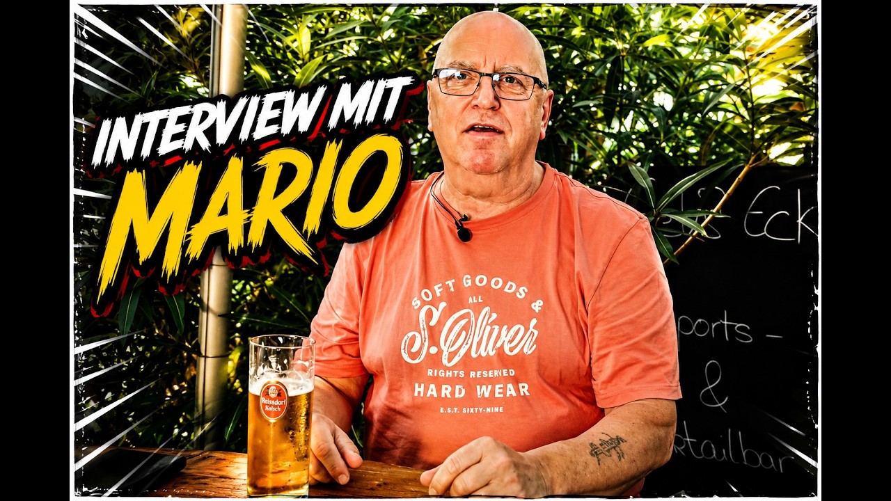 Mario beim Interview in Gelis Eck in Paguera auf Mallorca