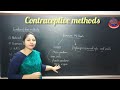 Contraceptive methods Class -12