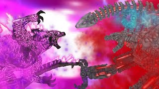 ||dc2|| Evolved Godzilla vs Mecha Godzilla| Animation. ( Legendary final war2)