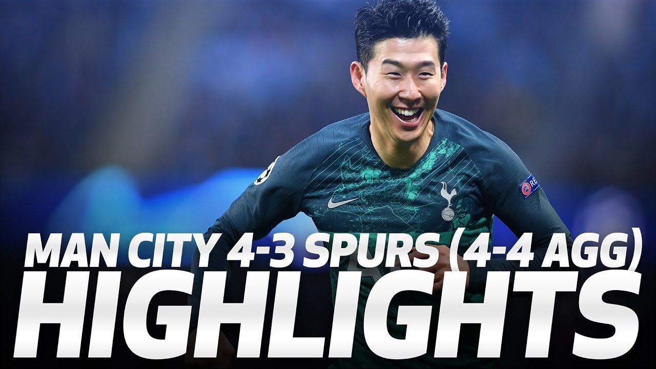 HIGHLIGHTS Man City 4-3 Spurs (4-4 on agg - UEFA Champions League quarter-final second leg)