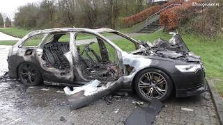 Audi A6 uitgebrand in Hoogeveen 23-2-2020