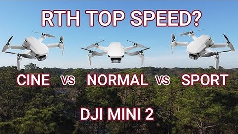 DJI Mini 2 Return to Home Top Speed / Cine vs Normal vs Sport