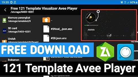 Free Download 121 Template Visualizer Avee Player