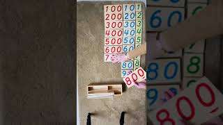 How to lay out the large decimal system cards MONTESSORI mathematic LESSON