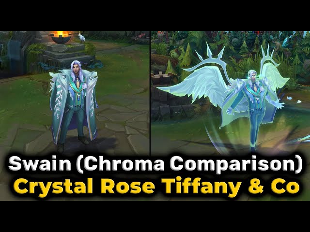 Crystal Rose Swain Tiffany & Co ( Chroma Comparison ) - League of Legends 