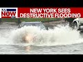 New York Flooding: Cars underwater, destructive &#39;life threatening&#39; floods parts of state