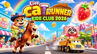 Live Cat Runner Kide Club 2026 🐱🏇 | Fun Kids Game Adventure | Cartoon Gameplay for Children screenshot 4