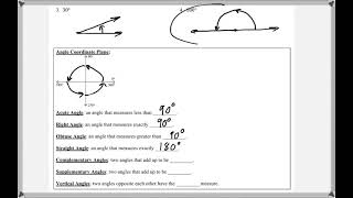 Math 118 : 1.2 #3, #4 (Mathematical Explorations Tutorial : Angles)