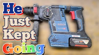 How to repair a smashed up Bosch GBH 18V-26F hammer drill for cheap.
