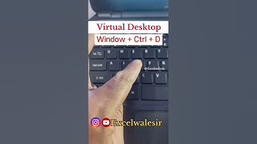 Virtual Desktop on Windows 10/11 #excelwalesir #windows10 #tricks #ytvideoshorts #shortvideo