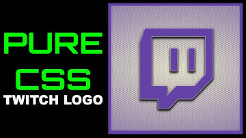 Pure CSS: Single Div Twitch Logo Cut-Out | CSS Animation (speed art)