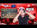 AMERICAN REACTS TO BASKETBALL FANS AND ATMOSPHERE | USA VS EUROPE!