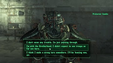 Meeting the Outcasts After You Join The Brotherhood of Steel