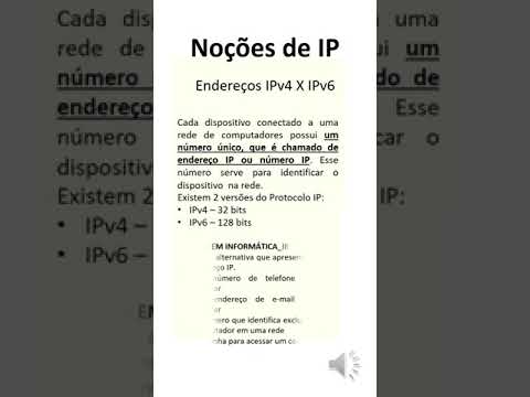 Noções de IP (IPv4 e IPv6) - 32 bits e 128 bits | Noções de informática para Concursos 2023 / 2024