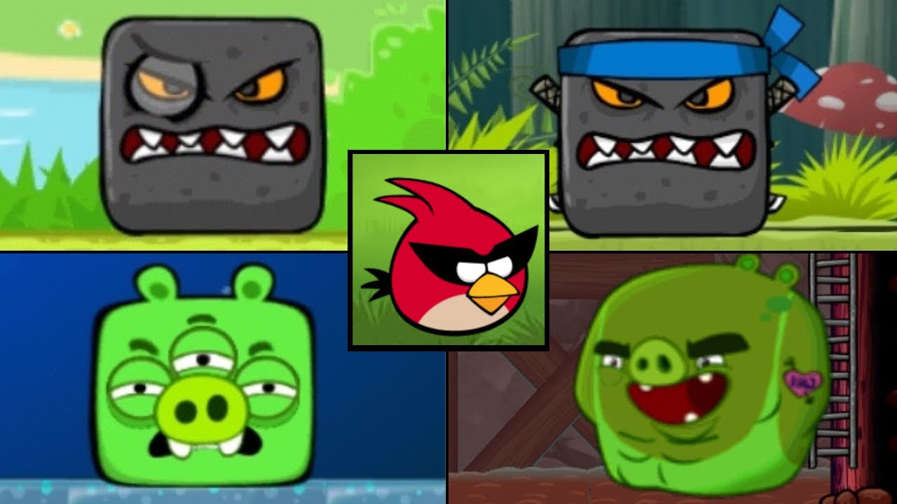 Angry Birds Space Ball Red Ball 4 Mod - All Bosses (Luta dos Bosses) 1080P 60 FPS