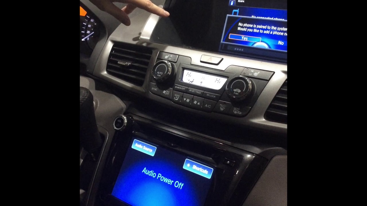 How to connect Bluetooth to your 2015 Honda Odyssey Touring with