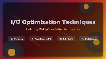 🚀 I/O Optimization Techniques: Boost App Performance!
