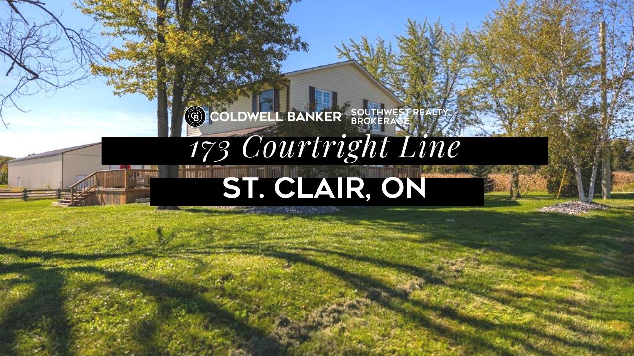 Sarnia Real Estate 173 Courtright Line, St. Clair, Ontario, Canada