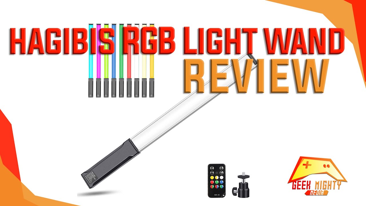 Hagibis RGB Handheld LED Video Light Wand REVIEW YouTube