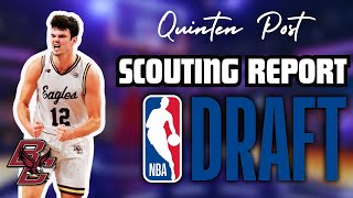Quinten Post Scouting Report - Boston College Center 2024 NBA Draft Breakdown