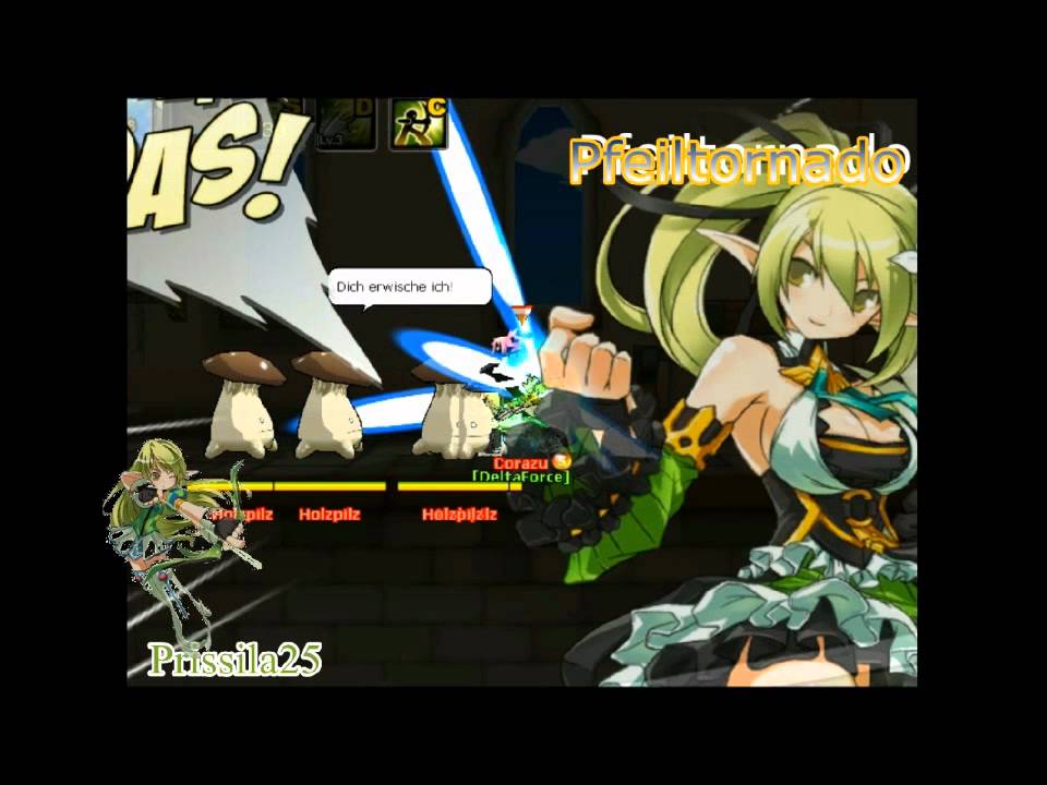 Elsword Rena Skills&Combat Ranger Skills GERMAN - YouTube