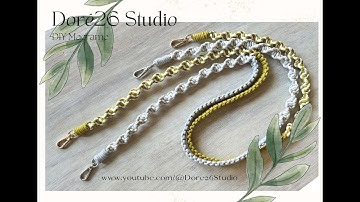 Macrame Bag Strap Tutorial for Beginners | DIY A Chic Macrame Bag Strap  ❤️ Doré26 Studio