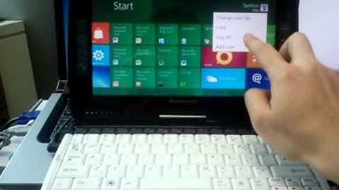 Windows 8 Developer Preview for Lenovo S10-3T