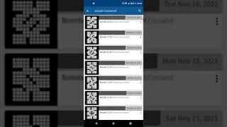 Solving the Joseph Crossword ★ 11/18/2021 (Thursday puzzle)