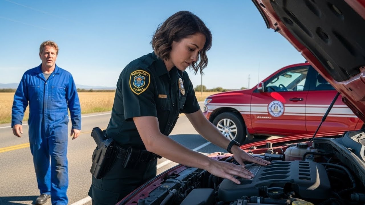 Mecanicul, tată singur, s-a oprit să ajute o polițistă, dar a încremenit când i-a văzut chipul