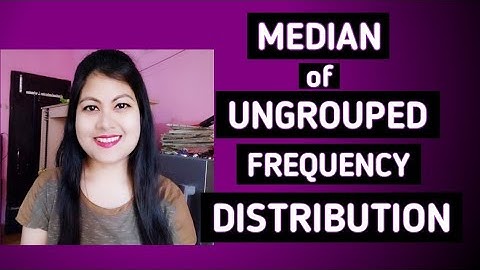 Median for ungrouped frequency distribution when total frequency is even number|Business Statistics