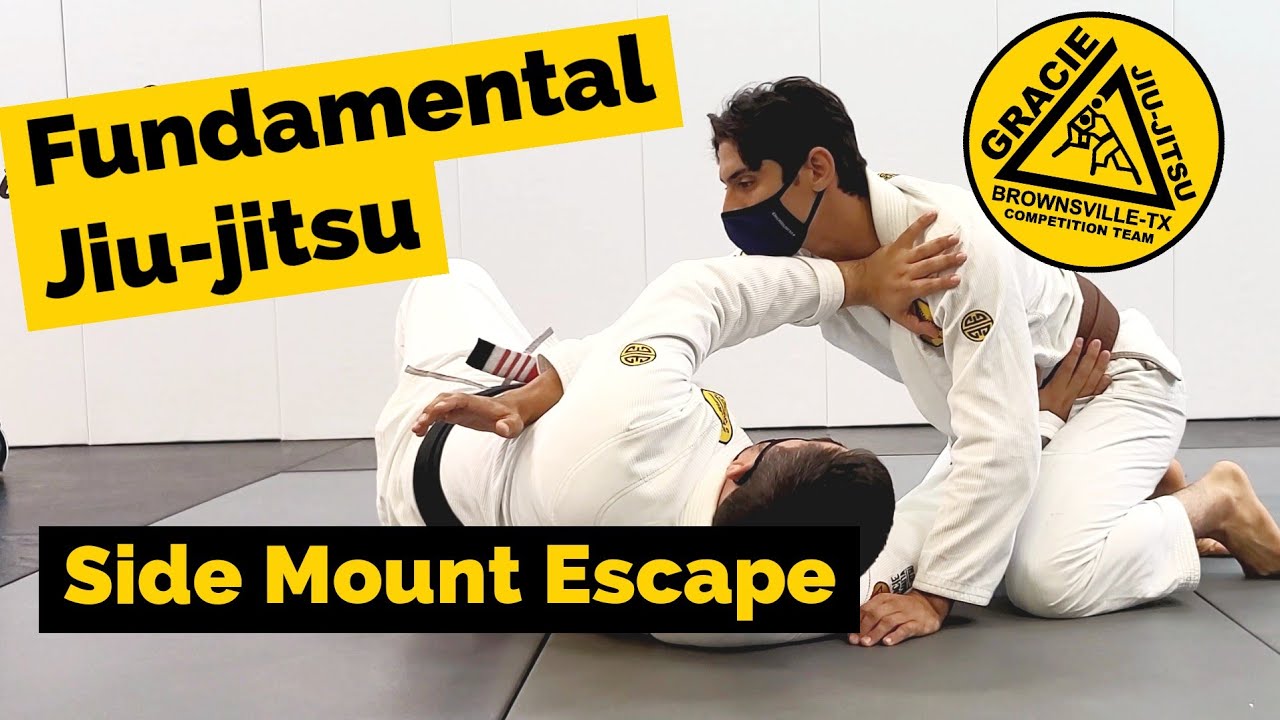 The Side Mount Escape - Jiu-jitsu basics for beginner students - YouTube