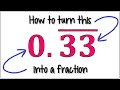 Converting Repeating Decimals to Fractions