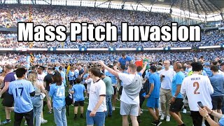 Manchester City Pitch Invasion