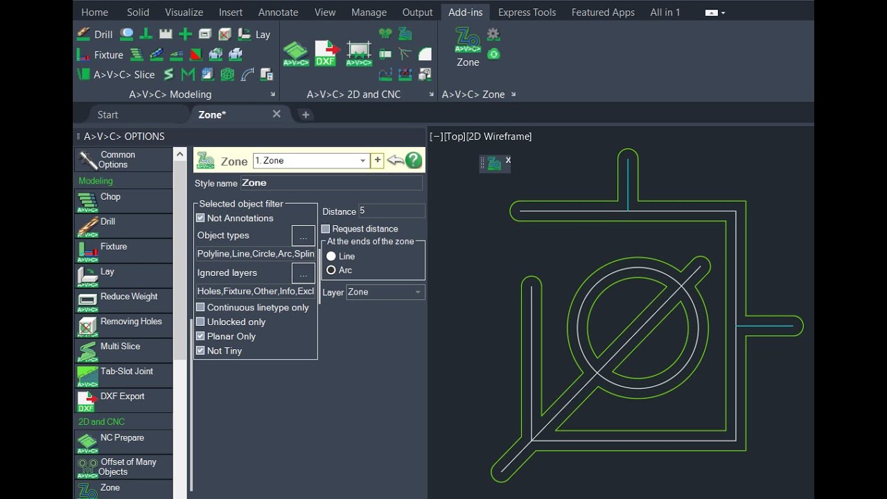 Command ZONE for AutoCAD and BricsCAD - YouTube