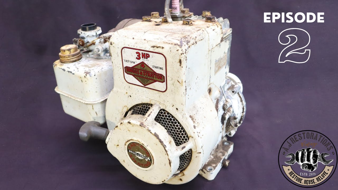 1974 Briggs & Stratton 3HP Motor Restoration [Part 2 of 2] - YouTube