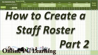 Roster - How to Create a Roster Template Part 2 - Roster tutorial screenshot 5