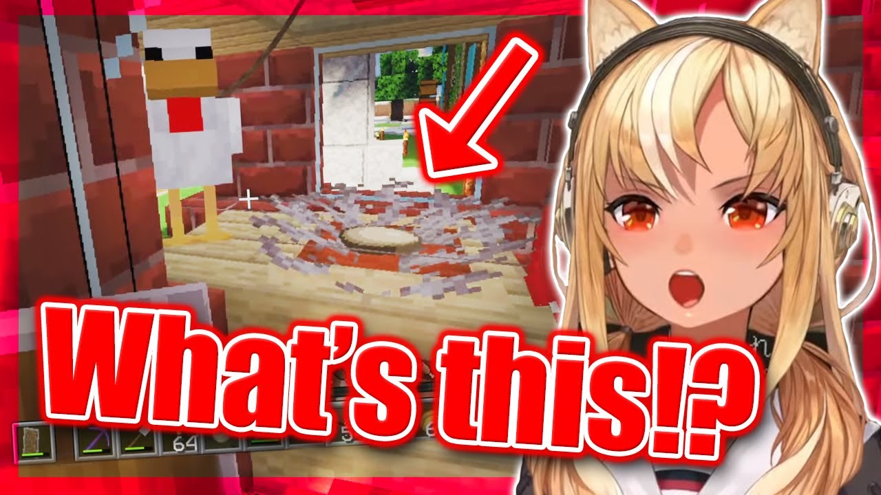 【ENG Sub】Flare REACTS to HoloID Chicken Coop in Minecraft JP Server 【Hololive】