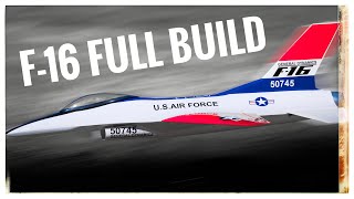 Full Build: RC F16 Fighter Jet | 3D Printed EDF Airplane using eSUN LW Filament